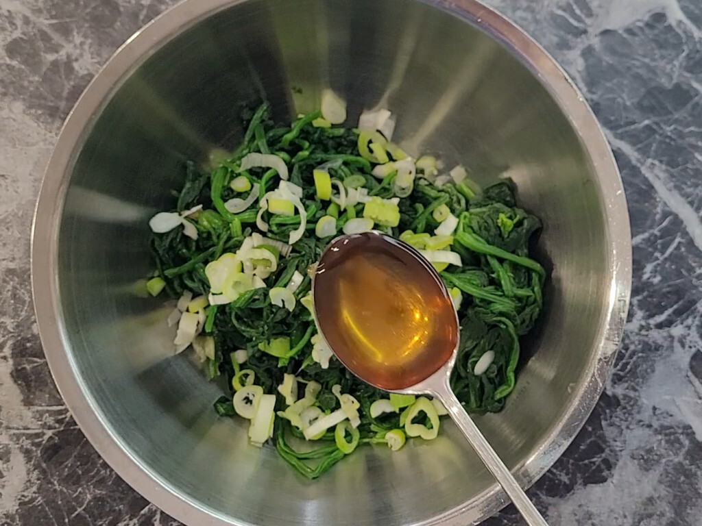 Korean tuna fish sauce and seasoned salt used in namul